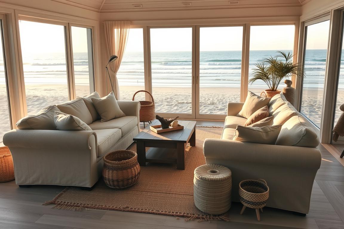 Cuidados com estofados em casas de praia