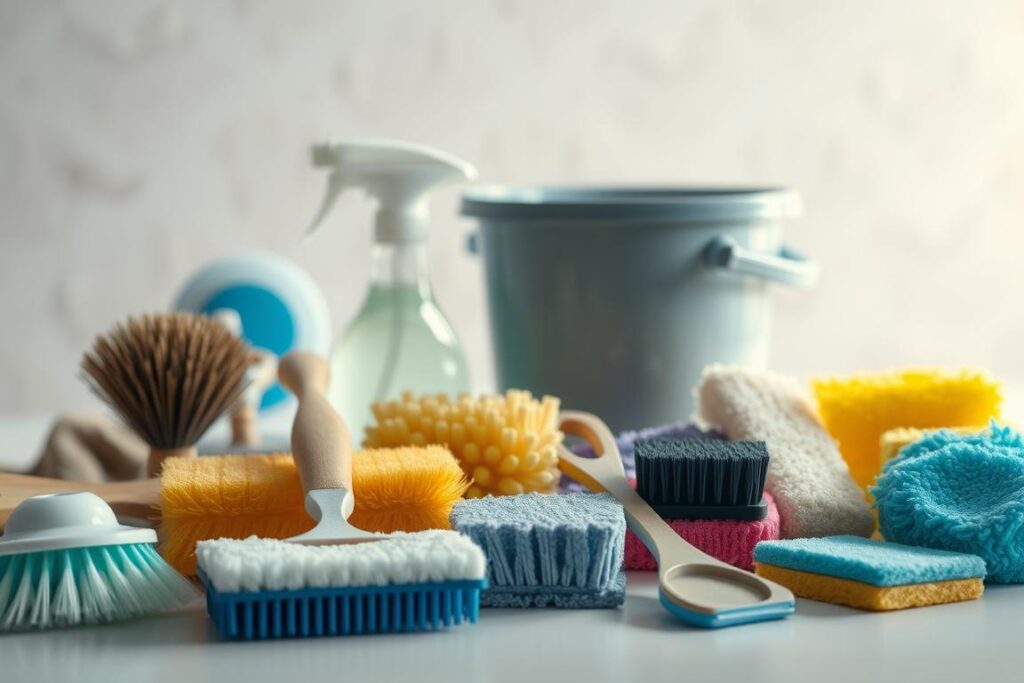 utensílios de limpeza